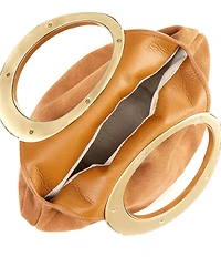 CITRINE Magnolia Suede Top Handle Mini Bag