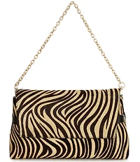 CITRINE Nicole Zebra Print Canvas Crossbody Bag