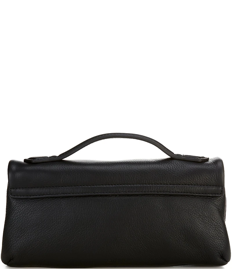CITRINE Rian Pillow Leather Top Handle East-West Convertible Clutch Bag