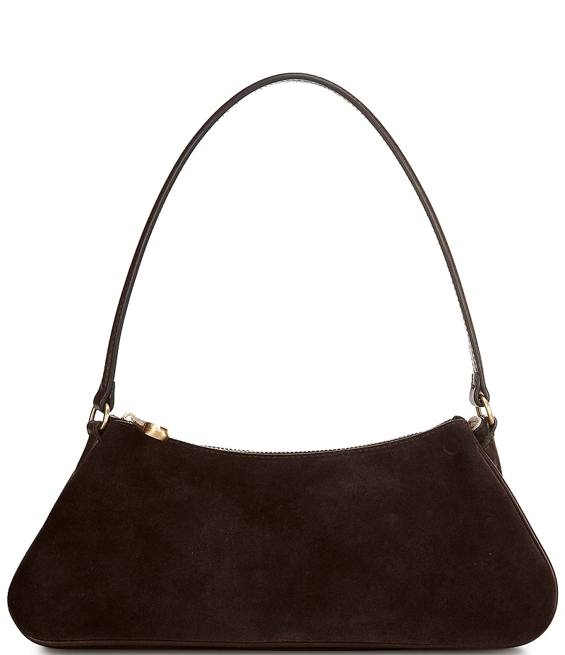 CITRINE Scarlette Suede East-West Shoulder Bag