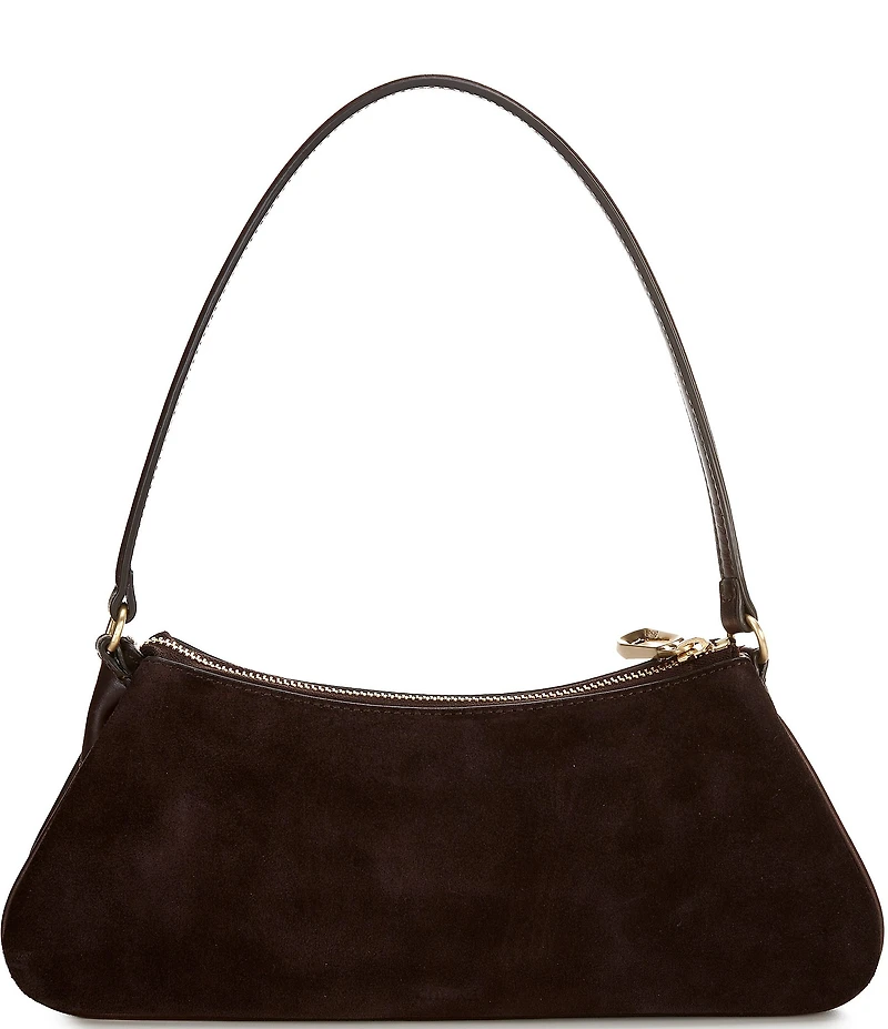 CITRINE Scarlette Suede East-West Shoulder Bag