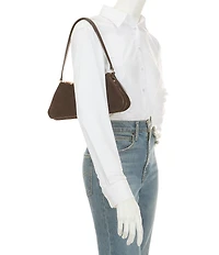 CITRINE Scarlette Suede East-West Shoulder Bag