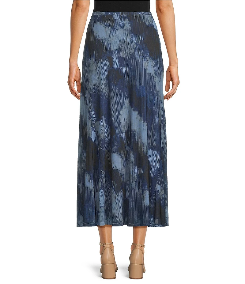 City Blues Belle Mesh Ombre Print A-Line Pull-On Maxi Skirt