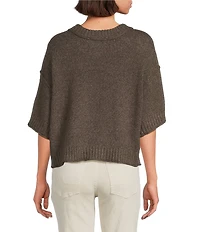 City Blues Broome Crew Neck Short Sleeve Cropped Sweater