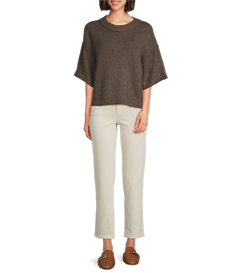 City Blues Broome Crew Neck Short Sleeve Cropped Sweater