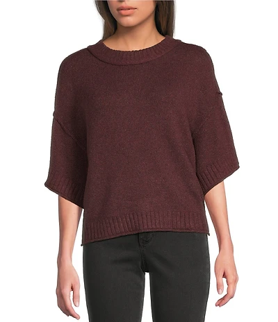 City Blues Broome Crew Neck Short Sleeve Cropped Sweater