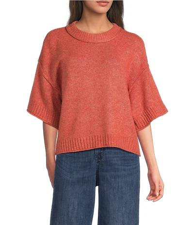 City Blues Broome Crew Neck Short Sleeve Cropped Sweater