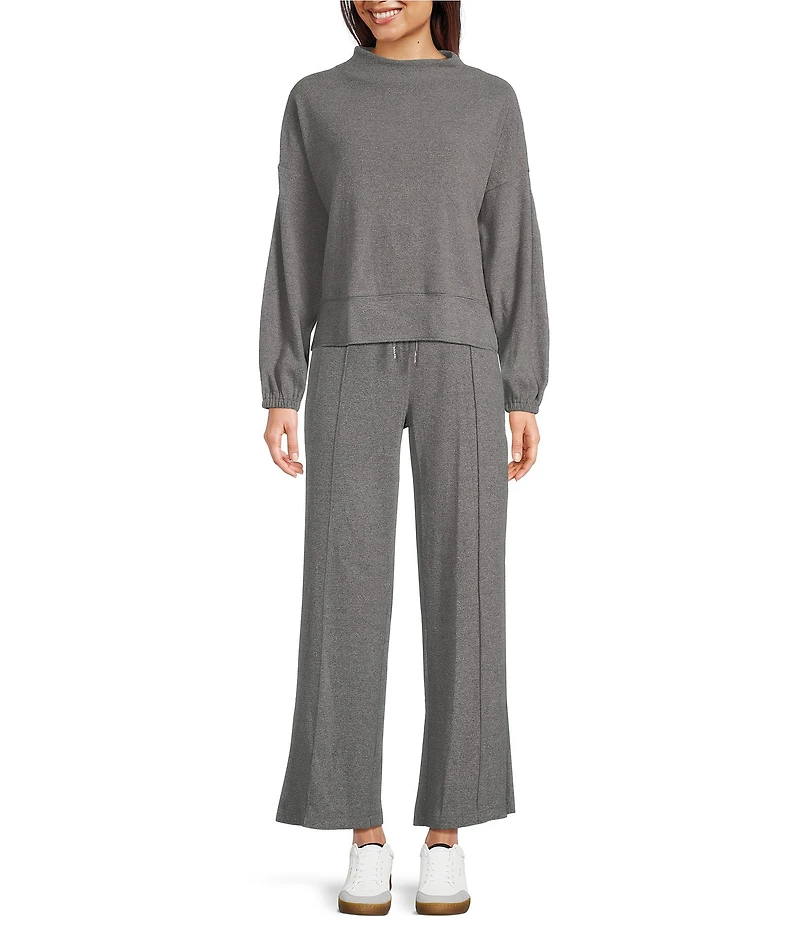 City Blues Coordinating Knit Pintuck Lounge Pull-On Pants