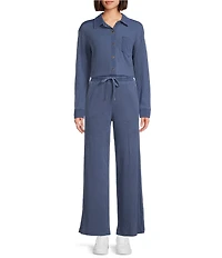 City Blues Coordinating Wide Leg Pull-On Lounge Pants