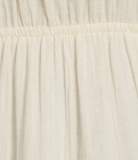 City Blues Cotton Blend Empire Tiered Midi Dress