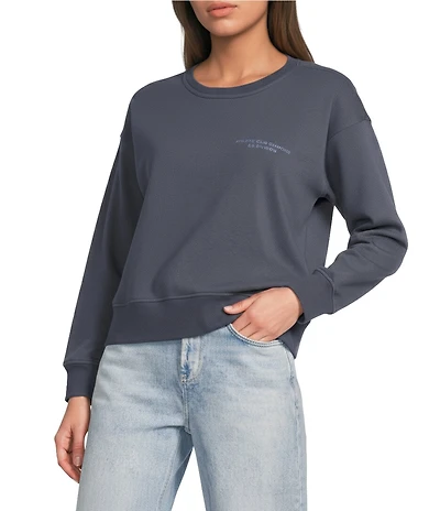 City Blues Crew Neck Long Sleeve Graphic Sweatshirt