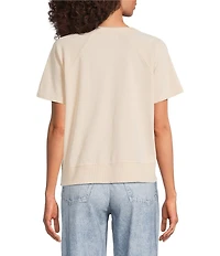 City Blues Crew Neck Short Sleeve Graphic Sweatshirt