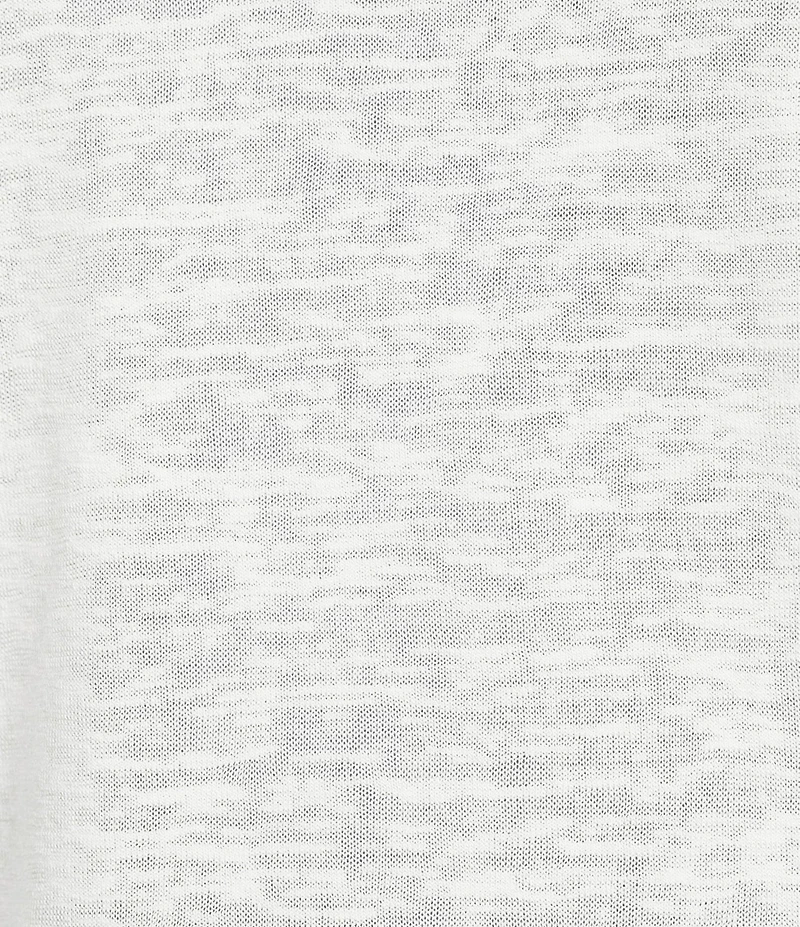 City Blues Crew Neck Short Sleeve Ruched Side Tie Knit Top