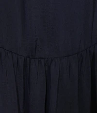 City Blues Crew Neck Sleeveless Shift Maxi Dress