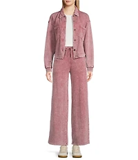 City Blues Coordinating Dropped Drawstring Waist Tie Pull-On Lounge Pants