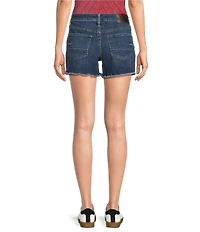 City Blues Eiffel Stretch Denim Frayed Shorts
