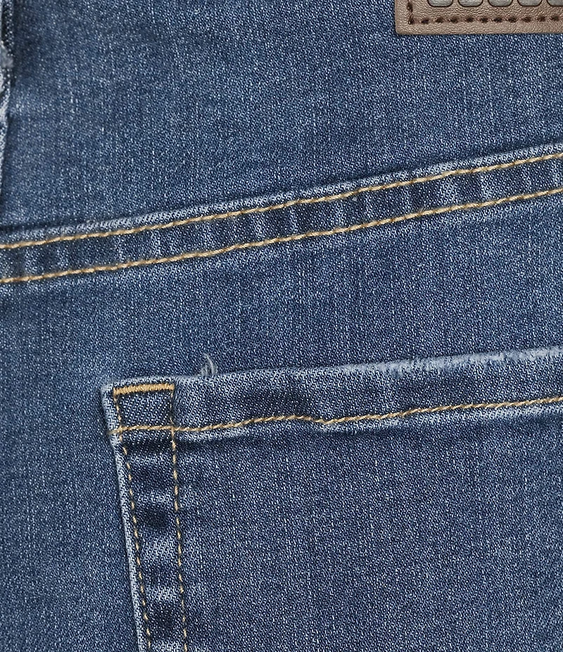 City Blues Eiffel Stretch Denim Frayed Shorts