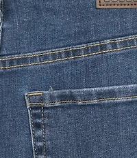 City Blues Eiffel Stretch Denim Frayed Shorts