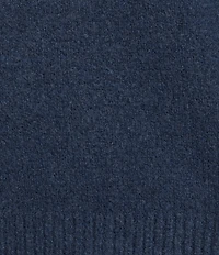 City Blues Embroidered Long Sleeve Crew Neck Knit Sweater