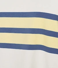 City Blues Jersey Knit Stripe Crew Neck Long Sleeve Sweater