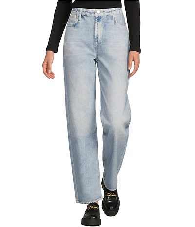 City Blues Knit Denim Straight Leg Jeans