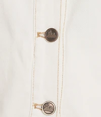 City Blues Notch Collar Long Sleeve Button Front Jacket