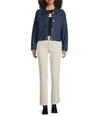 City Blues Pleated Front Classic Denim Jacket