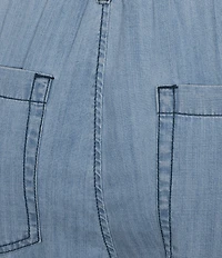 City Blues Pleated Wide-Leg Pant
