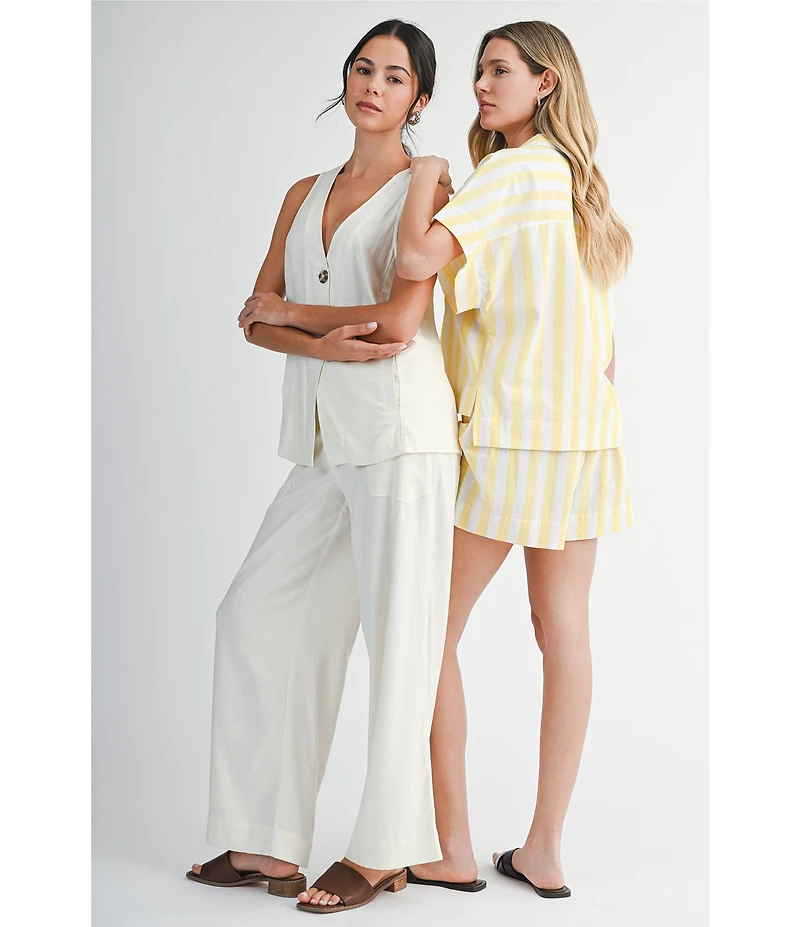 City Blues Relaxed Patch Pocket Ankle Coordinating Pants