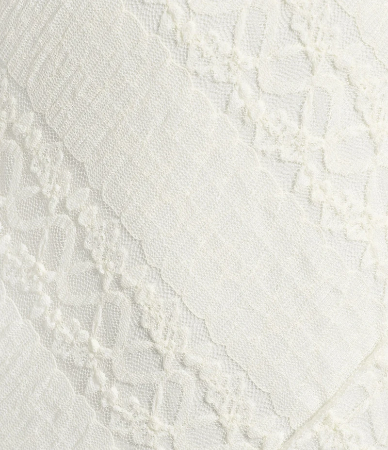 City Blues Ribbon Lace Sleeveless Bias Asymmetric Dress