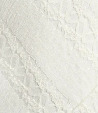 City Blues Ribbon Lace Sleeveless Bias Asymmetric Dress