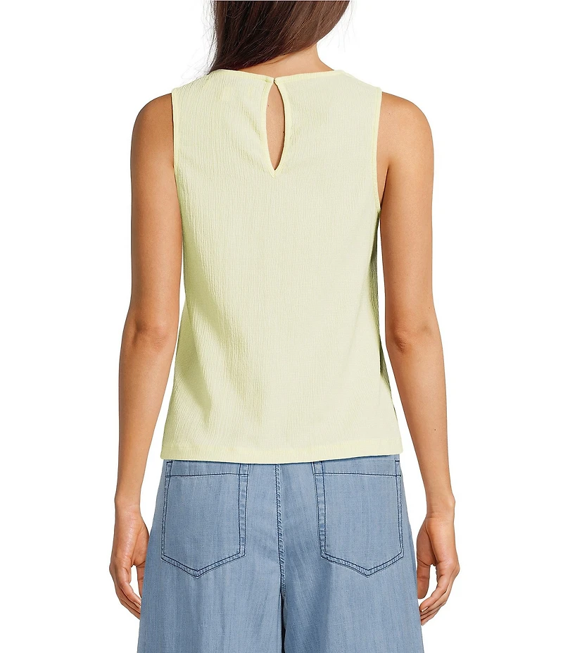 City Blues Scoop Neck Sleeveless A-Line Tank Top