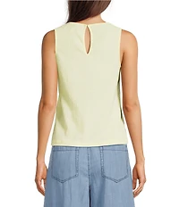 City Blues Scoop Neck Sleeveless A-Line Tank Top