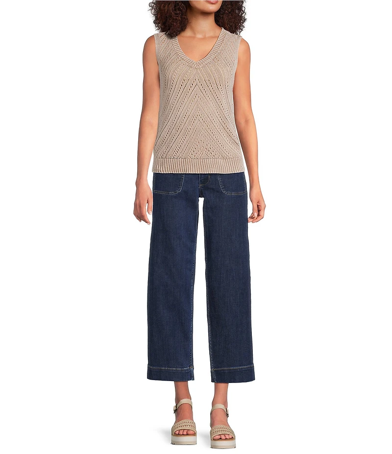 City Blues Soho Wide Leg Denim Crop Jeans