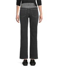 City Blues Two-Tone Straight Leg Ankle Jeans