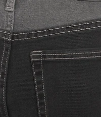 City Blues Two-Tone Straight Leg Ankle Jeans