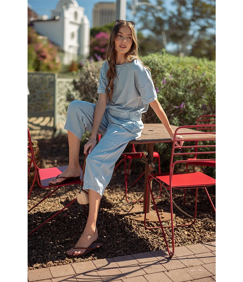 City Blues Wide Leg Pull-On Barrel Coordinating Sweatpants