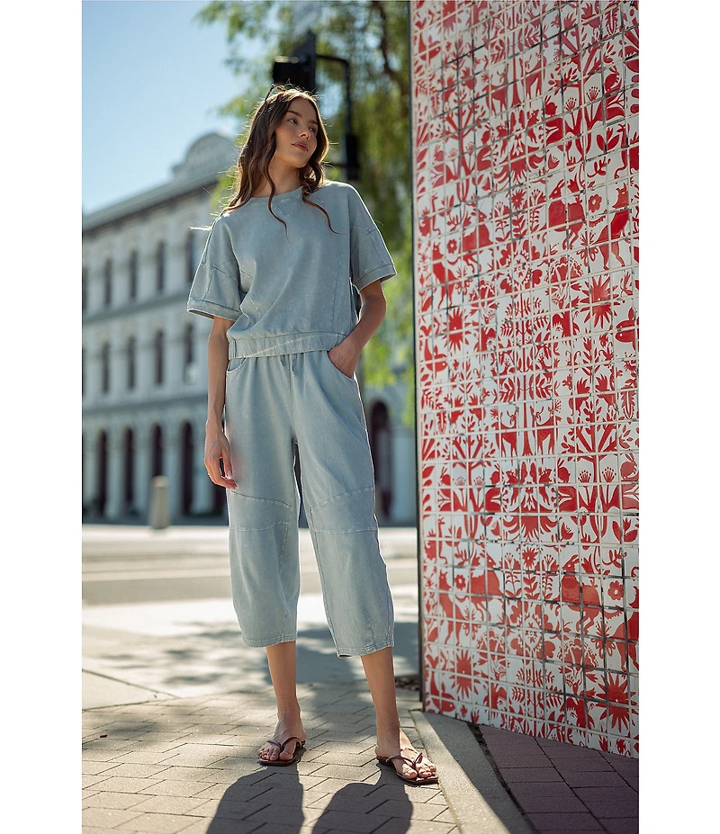 City Blues Wide Leg Pull-On Barrel Coordinating Sweatpants