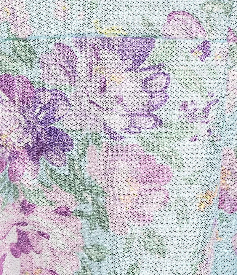 City Vibe Floral Printed Square Neck Tie Shoulder Fit And Flare Dress