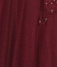 City Vibe Glitter Embellished Spaghetti Strap Sweetheart Neck Corset Dress