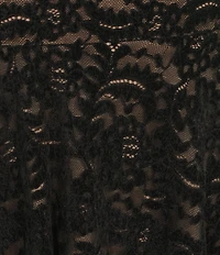 City Vibe Lace Bow Strap Fit And Flare Mini Dress