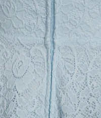 City Vibe Lace Spaghetti Bow Strap Fit And Flare Mini Dress