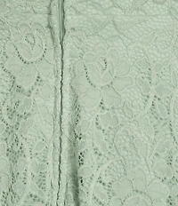 City Vibe Lace Spaghetti Bow Strap Fit And Flare Mini Dress