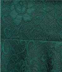 City Vibe Lace Spaghetti Bow Strap Fit And Flare Dress