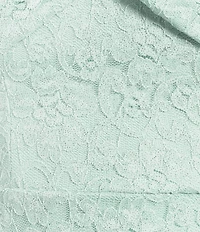 City Vibe Lace Strapless Bow Front Dress