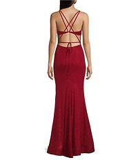 City Vibe Plunge Neck Spaghetti Strap Dress