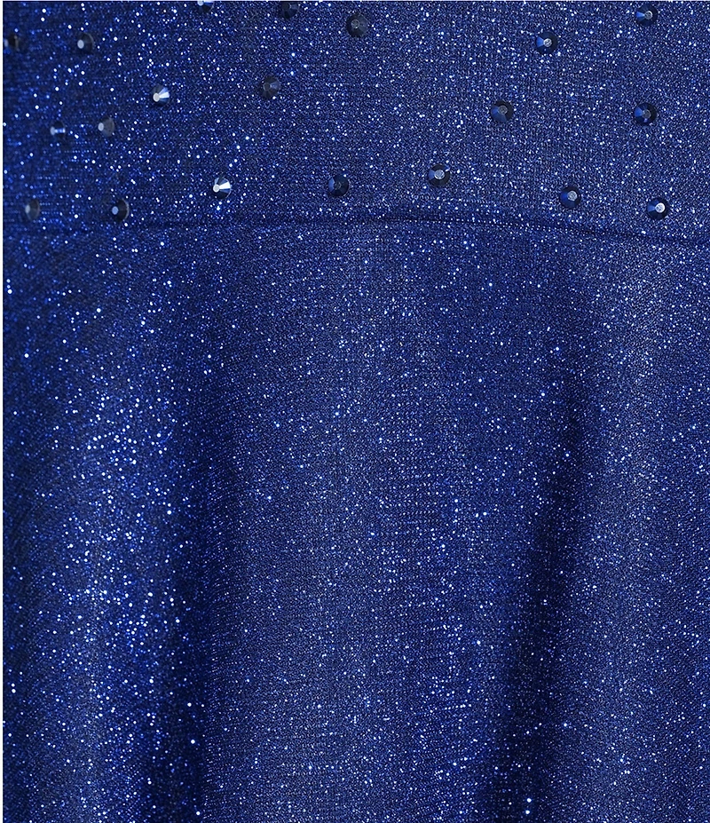 City Vibe Plunge Neck Spaghetti Strap Skater Party Dress