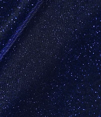 City Vibe Plus Glitter Front Cut-Out Lace Back Long Dress