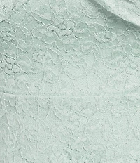 City Vibe Plus Size Lace Strapless Bow Front Dress