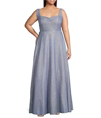 City Vibe Plus Sweetheart Neck Cinched Bodice Ballgown